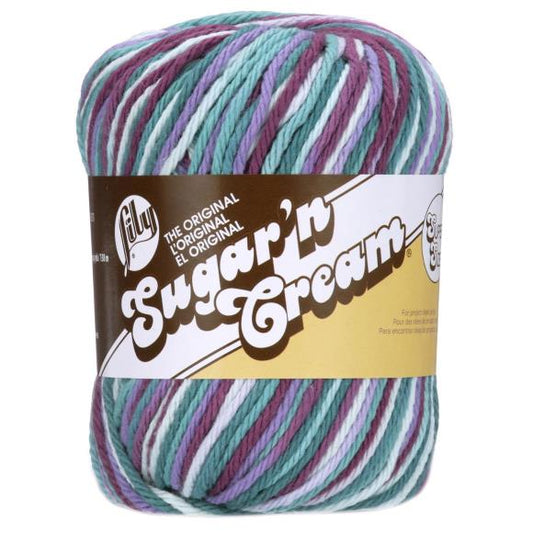 Lily Sugar'n Cream 100% Cotton yarn- Jewel Ombre SUPER SIZE