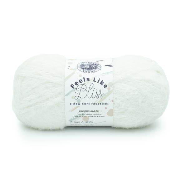 Lion Brand Feels like Bliss Yarn White