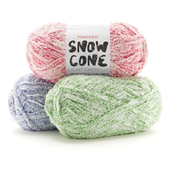 Premier Snow Cone Chenille yarn Green Apple