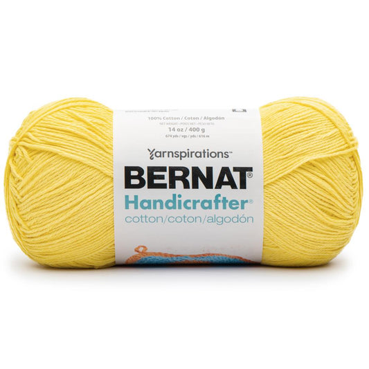 Bernat Handicrafter Cotton Yarn 400g- Solids Sunshine Pack of 2 *Pre-order*