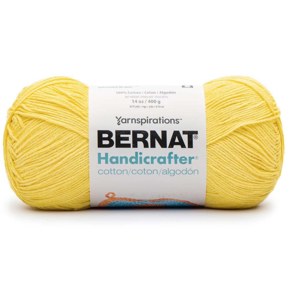 Bernat Handicrafter Cotton Yarn 400g- Solids Sunshine Pack of 2 *Pre-order*