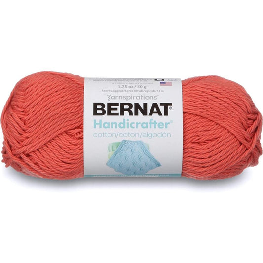 Bernat Handicrafter Cotton Yarn 400g- Solids Tangerine Pack of 2 *Pre-order*