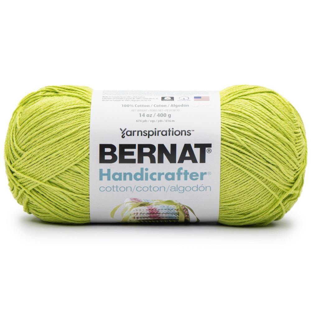 Bernat Handicrafter Cotton Yarn 400g- Solids Hot Green – Flock of Knitters