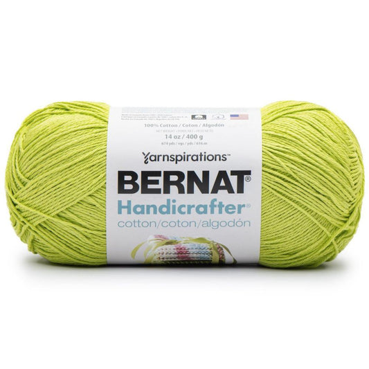 Bernat Handicrafter Cotton Yarn 400g- Solids Hot Green Pack of 2 *Pre-order*