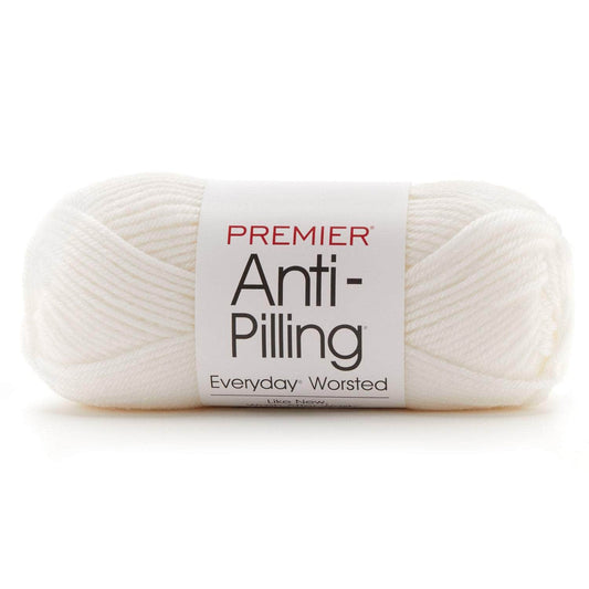 Premier Anti-Pilling Everyday Worsted Yarn Snow White Pack of 3 *Pre-order*