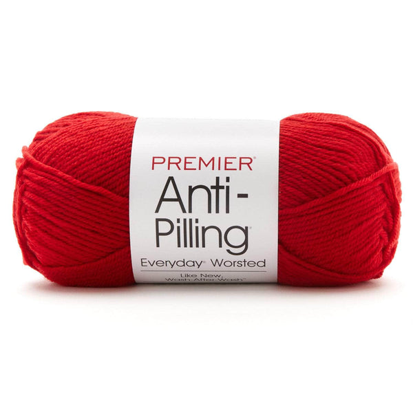 Premier Anti-Pilling Everyday Worsted Yarn Really Red Pack of 3 *Pre-order*