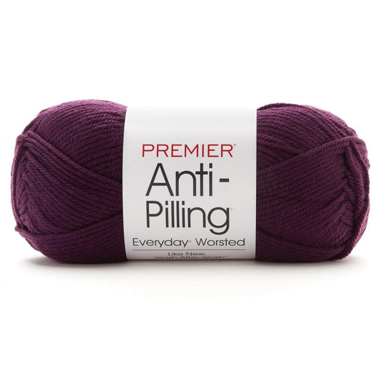 Premier Anti-Pilling Everyday Worsted Yarn Aubergine Pack of 3 *Pre-order*