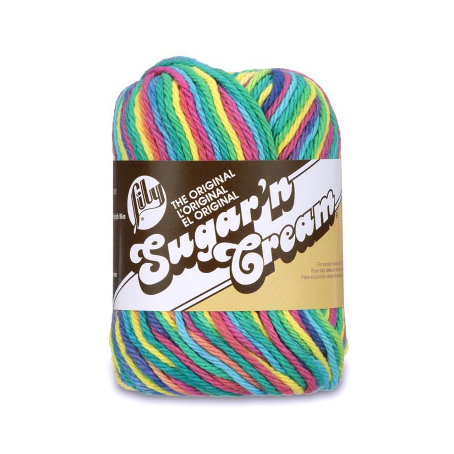 Lily Sugar'n Cream 100% Cotton yarn - Psychedelic SUPER SIZE