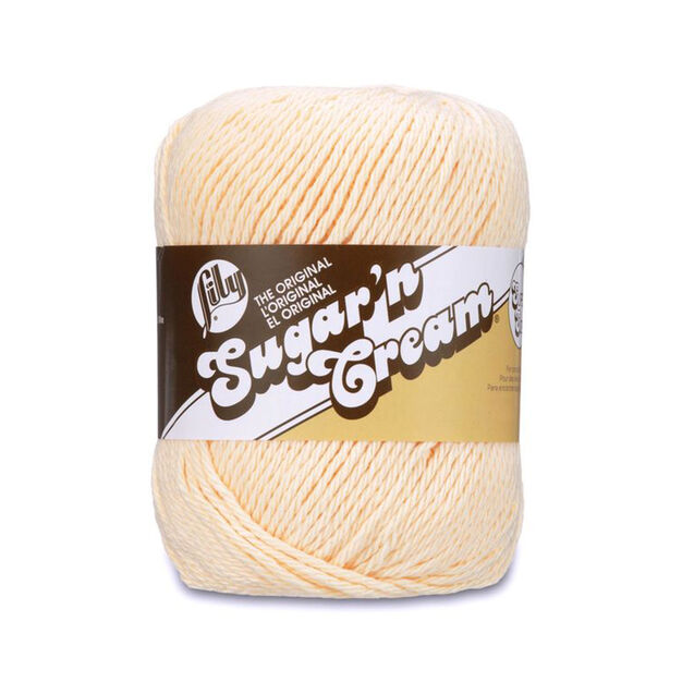 Lily Sugar'n Cream 100% Cotton yarn - Cream SUPER SIZE