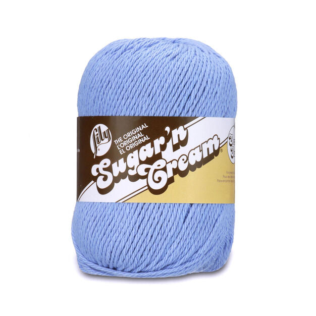 Lily Sugar'n Cream 100% Cotton yarn - Cornflower SUPER SIZE