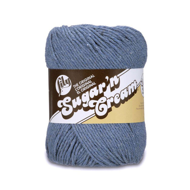 Lily Sugar'n Cream 100% Cotton yarn - Blue Jean SUPER SIZE