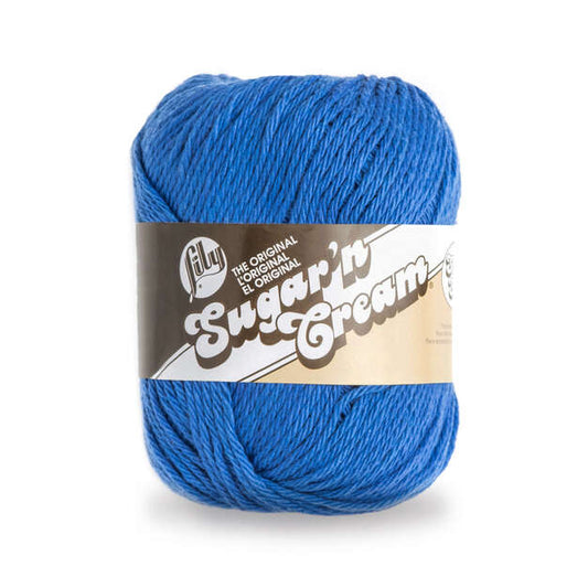 Lily Sugar'n Cream 100% Cotton yarn - Dazzle Blue SUPER SIZE
