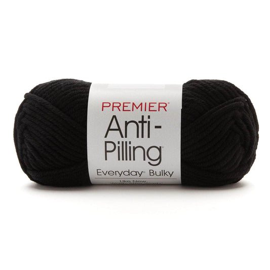 Premier Yarns Anti-Pilling Everyday Bulky Yarn Black Pack of 3 *Pre-order*