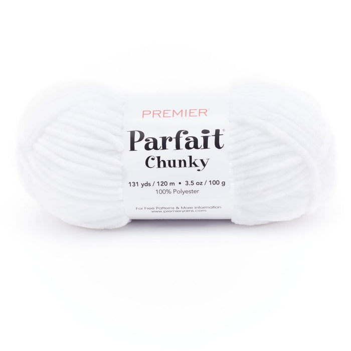 Premier Parfait Chunky  Chenille yarn- White