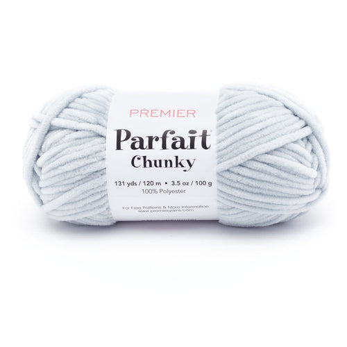 Premier Parfait Chunky Chenille yarn- Pale Gray