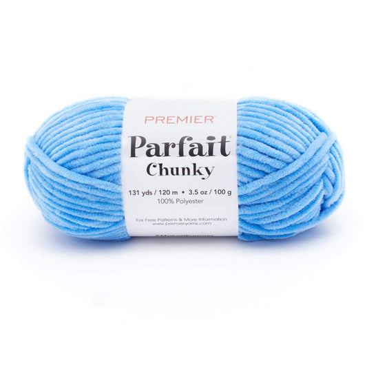 Premier Parfait Chunky Chenille yarn- blue