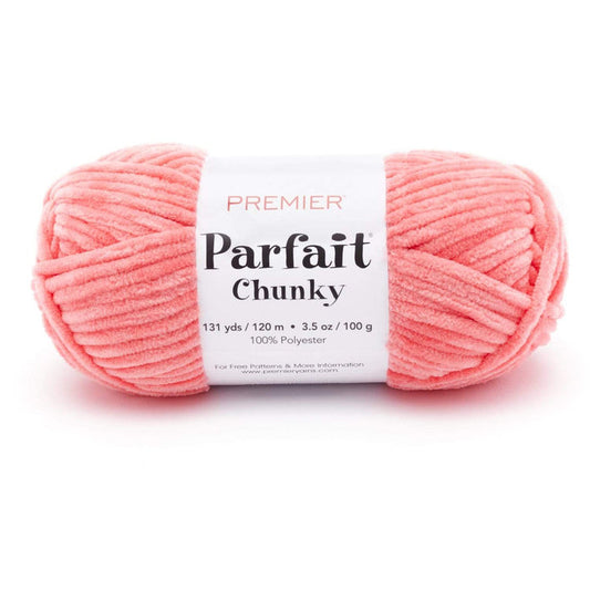 Premier Parfait Chunky Chenille yarn- Coral
