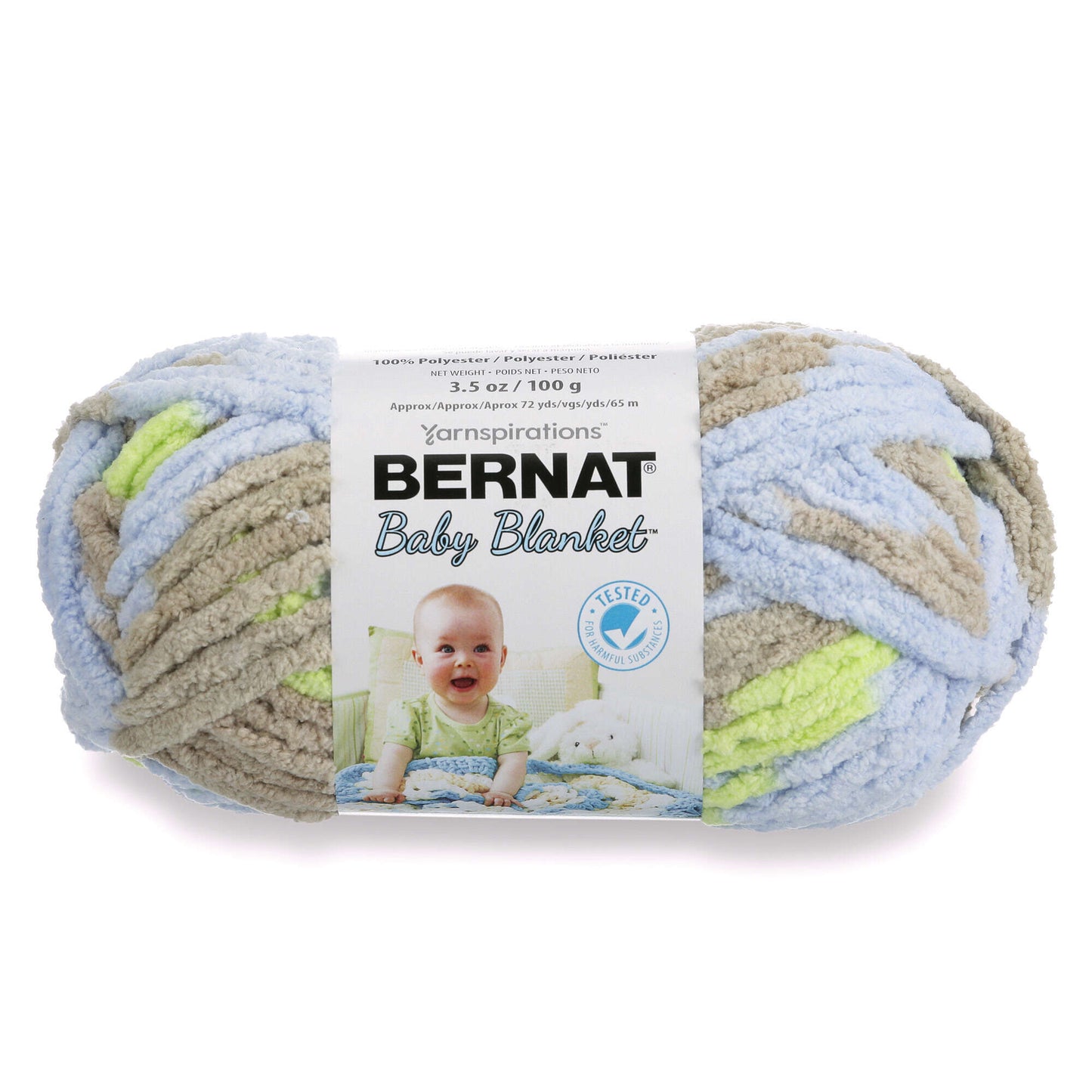 Bernat Baby Blanket yarn Little Boy Dove 100g