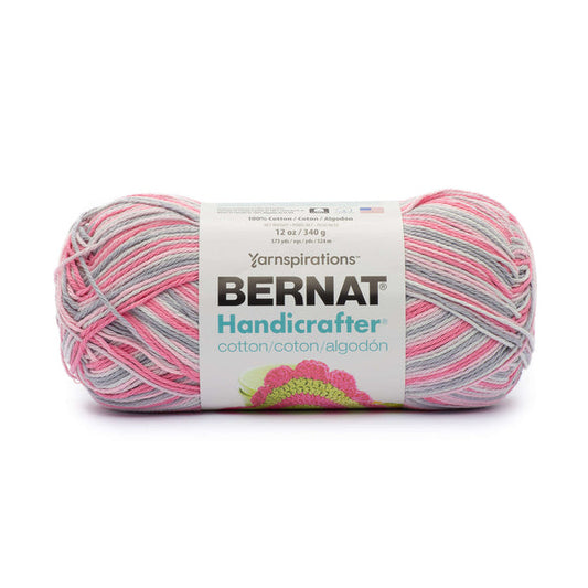 Bernat Handicrafter Cotton Yarn 340g - Ombres Granite Pink Pack of 2 *Pre-order*