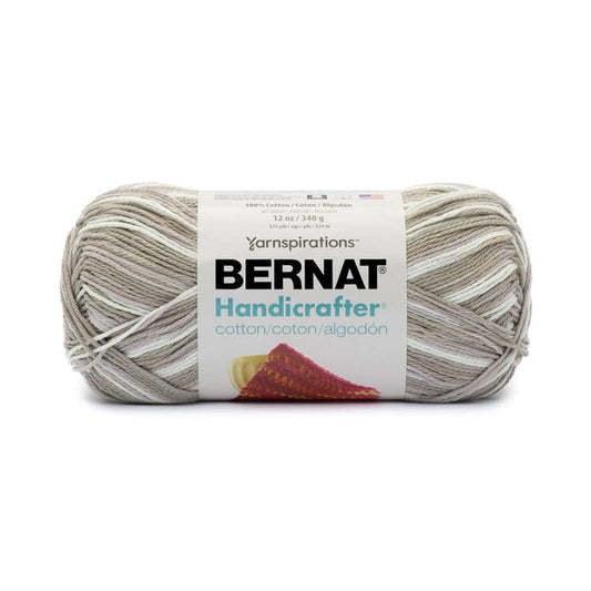 Bernat Handicrafter Cotton Yarn 340g - Ombres Greige Ombre Pack of 2 *Pre-order*