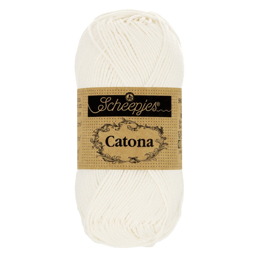 Scheepjes Catona cotton yarn - 105 Bridal White