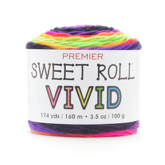 Premier Sweet Roll Vivid Yarn Glow Worm Pack of 3 *Pre-order*