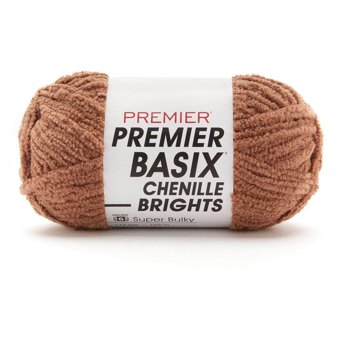 Premier Basix Brights Chenille Yarn -  Caramel