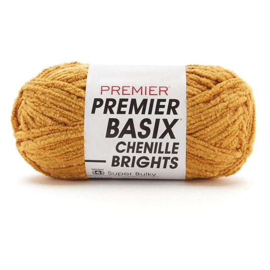 Premier Basix Brights Chenille Yarn - Mustard