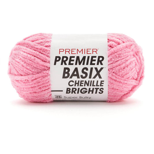 Premier Basix Brights Chenille Yarn - Bubblegum