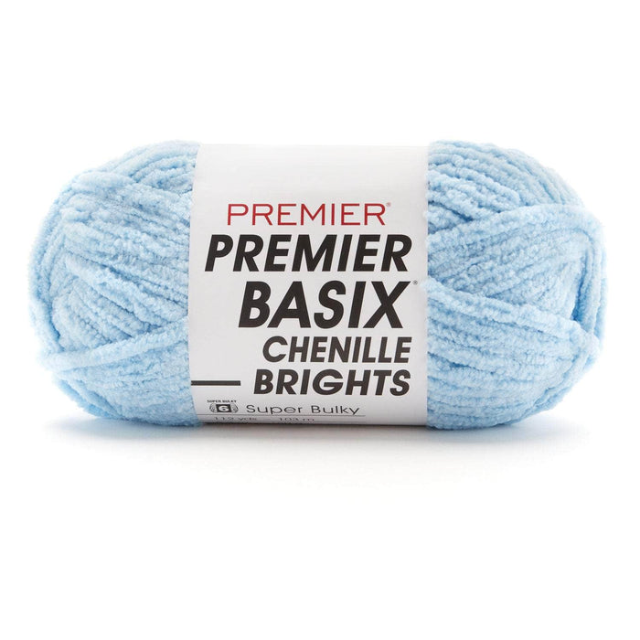 Premier Basix Brights Chenille Yarn - Light Blue