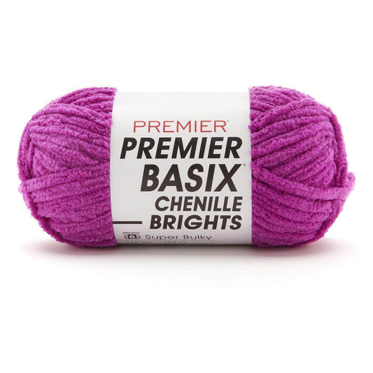 Premier Basix Brights Chenille Yarn - Bright Violet
