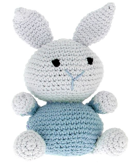 DIY Crochet Kit Bunny Eco Barbante baby blue Bunny