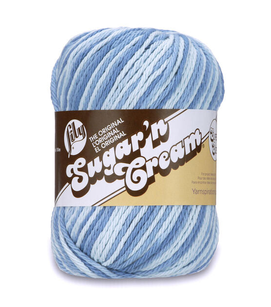 Lily Sugar'n Cream 100% Cotton yarn - Faded Denim SUPER SIZE