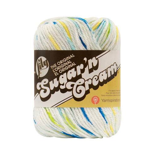 Lily Sugar'n Cream 100% Cotton yarn - Summer print SUPER SIZE