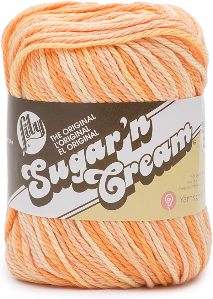 Lily Sugar'n Cream 100% Cotton yarn - Soleil  SUPER SIZE