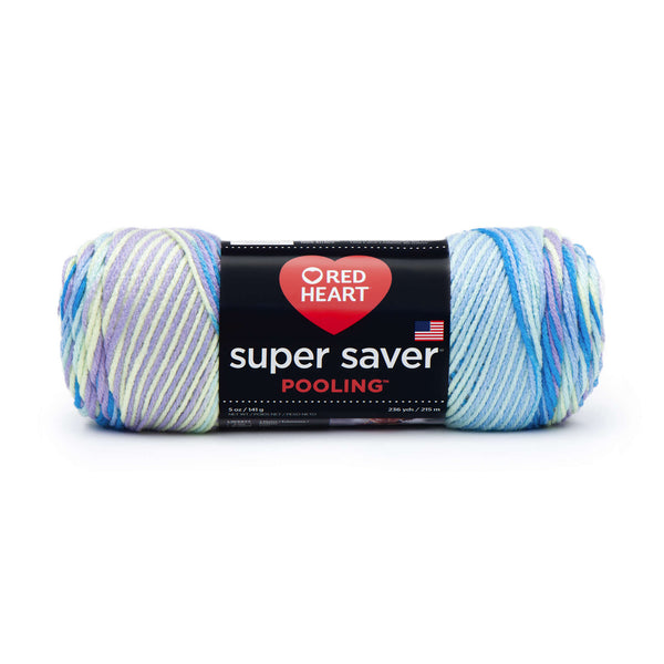 Red Heart Super Saver Pooling Yarn Stillwater Pack of 3 *Pre-order*