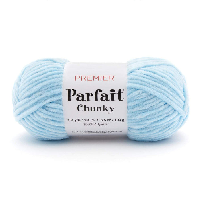 Premier Parfait Chunky Chenille yarn- light blue