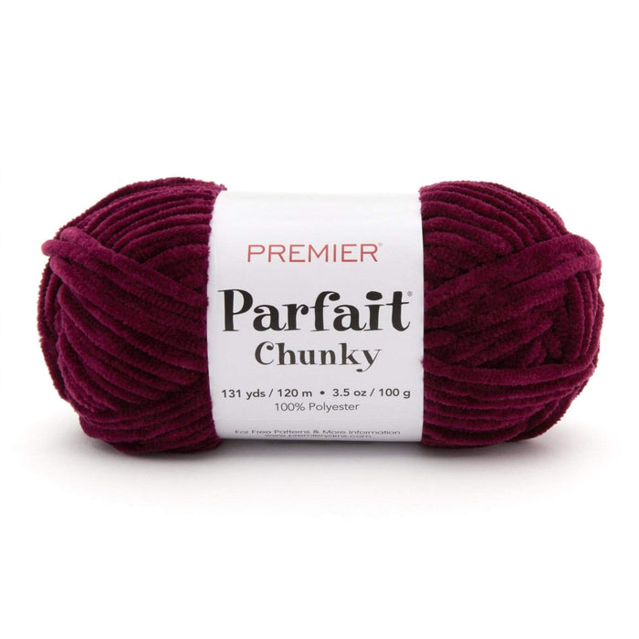 Premier Parfait Chunky Chenille yarn- Plum