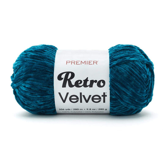 Premier Retro Velvet yarn teal