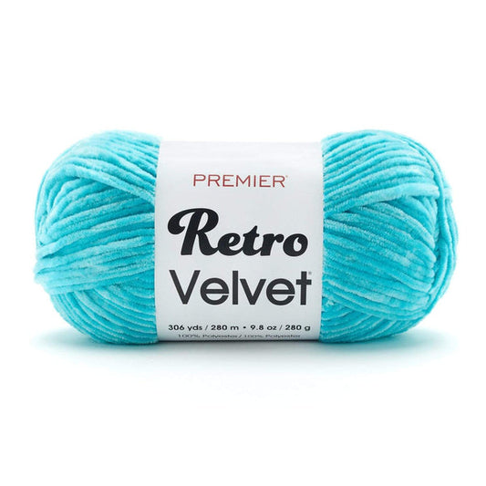 Premier Retro Velvet yarn aqua