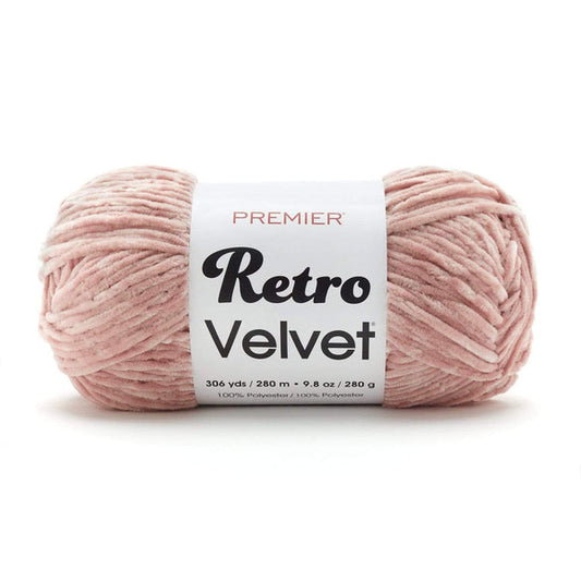 Premier Retro Velvet yarn blush
