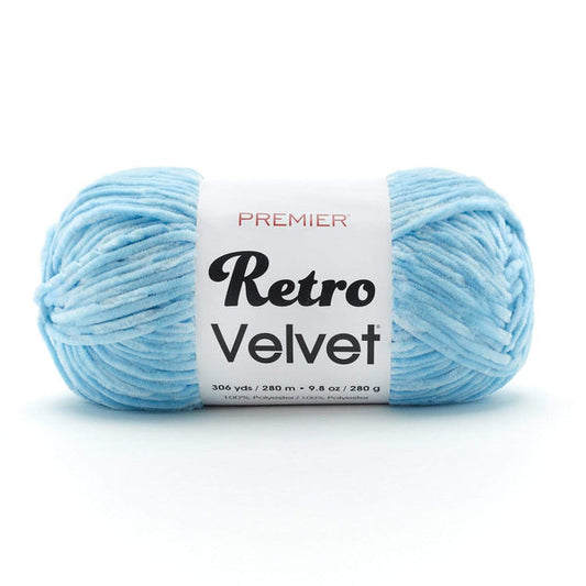 Premier Retro Velvet yarn blue
