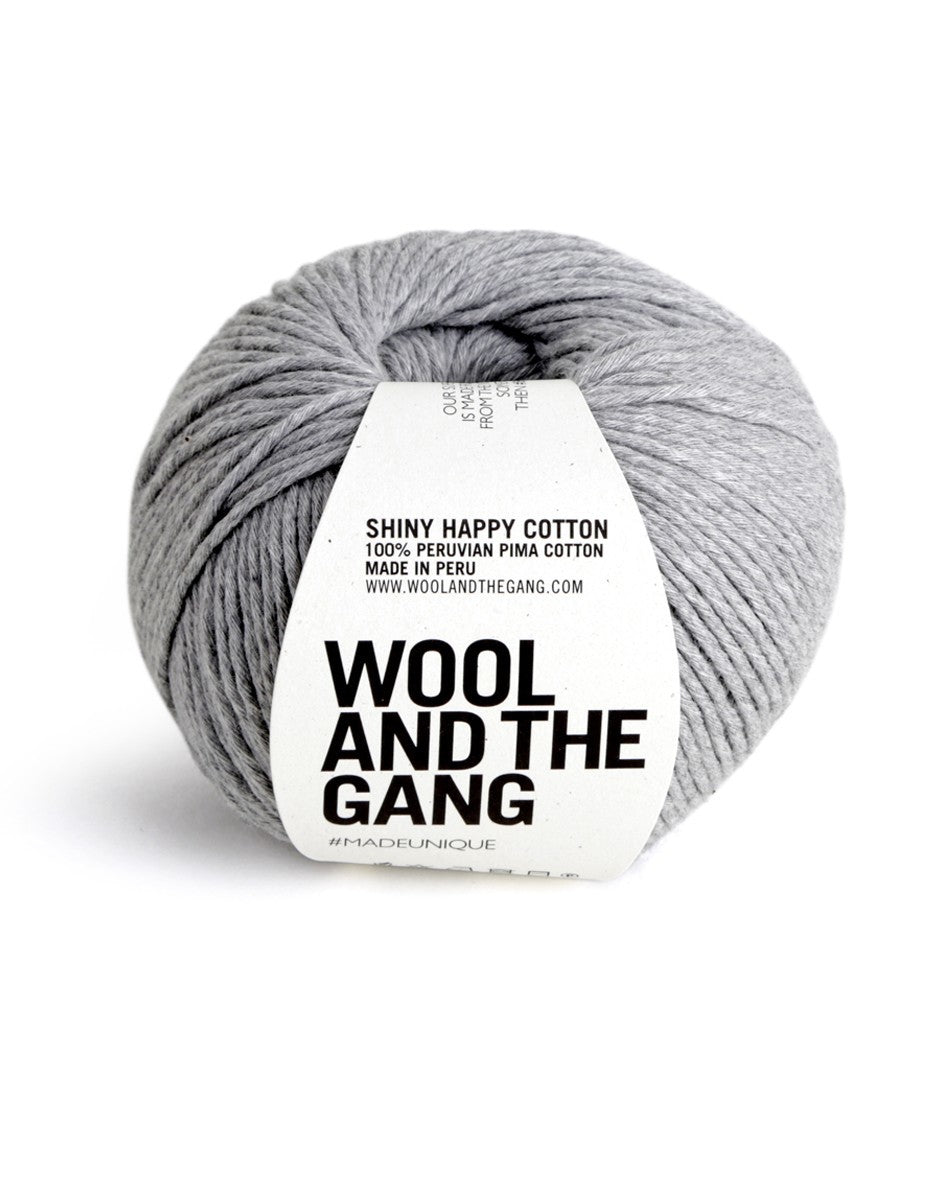 Wool and the Gang Shiny Happy Cotton Jog Grey
