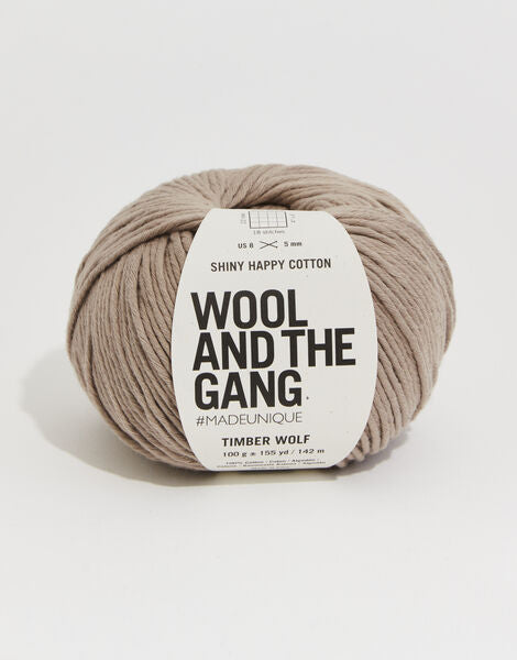 Wool and the Gang Shiny Happy Cotton Timber Wolf
