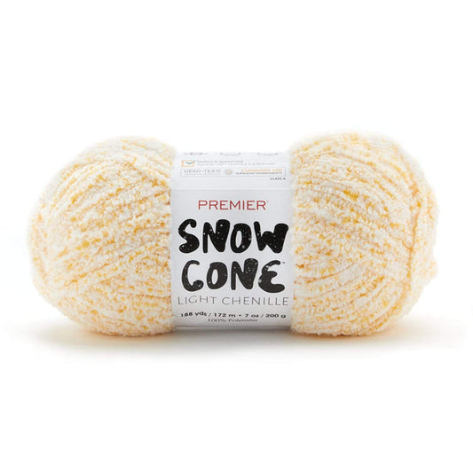 Premier Snow Cone Chenille yarn Lemon