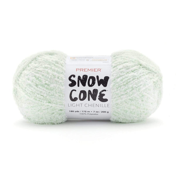 Premier Snow Cone Chenille yarn Green Apple