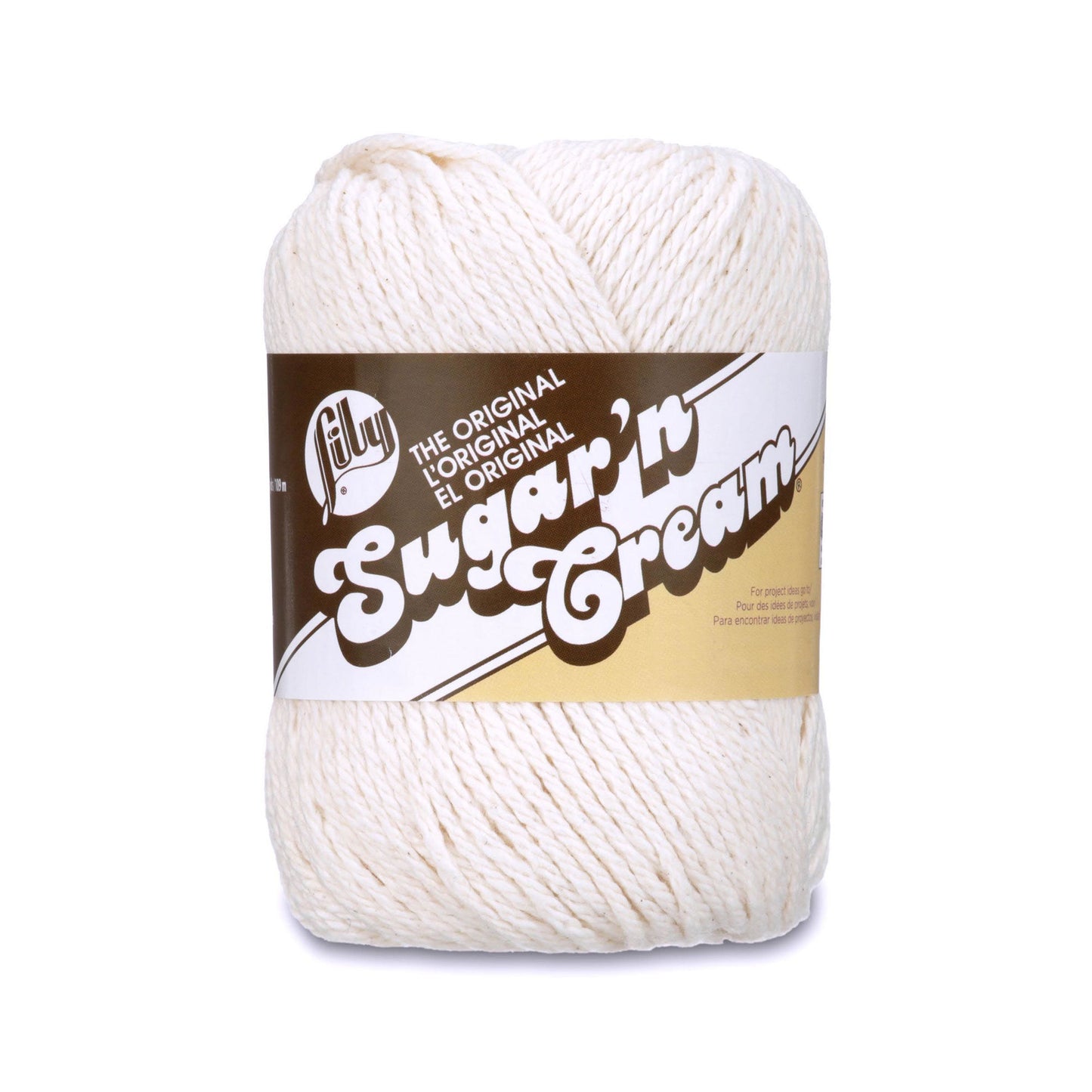 Lily Sugar'n Cream 100% Cotton yarn- Ecru SUPER SIZE