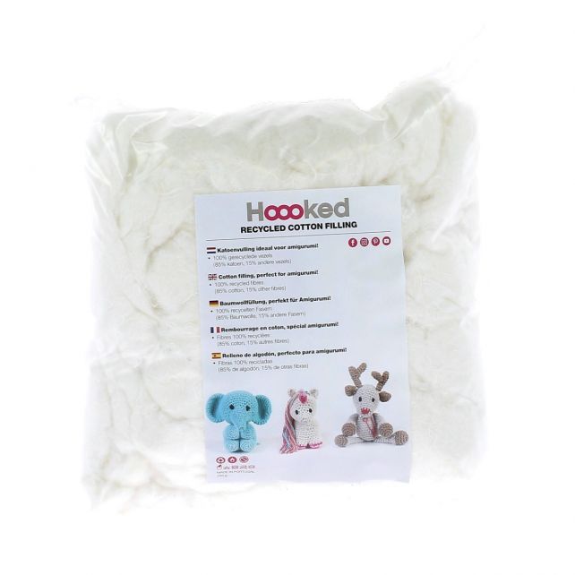 Hoooked Fluffy Cotton Filling 100% Recycled  eco friendly