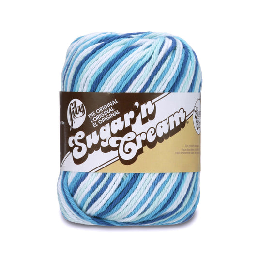 Lily Sugar'n Cream Yarn - Solids Super Size-Blue Jeans
