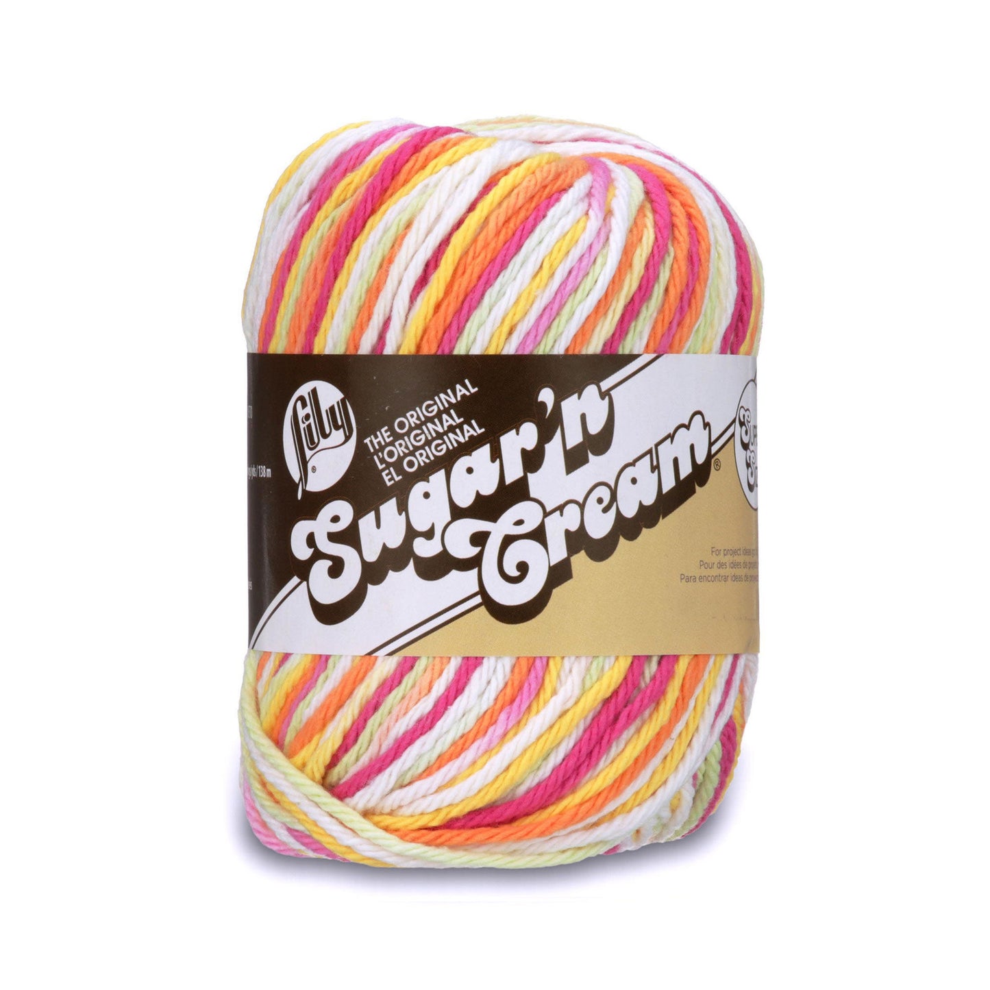 Lily Sugar'n Cream 100% Cotton yarn- Over the rainbow SUPER SIZE